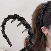 Headband De Mujer Con Borlas Cinta Para Afeitar Dientes Antideslizante Accesorio De Moda Para El Cabello Uso Casual - details 0