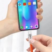 Cable De Carga Rápida Tipo C 120W 6A De Silicona Líquida Para iPhone Samsung Huawei Xiaomi Cable De Datos Tipo C Para Carga Rápida - details 1