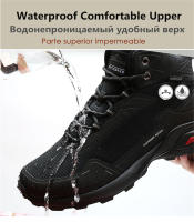 Botas De Invierno Para Hombre Resistente Al Agua Y Antideslizante Zapatillas De Nieve Para Senderismo Y Trabajo Cubierta Media Casual Para Exterior - details 4