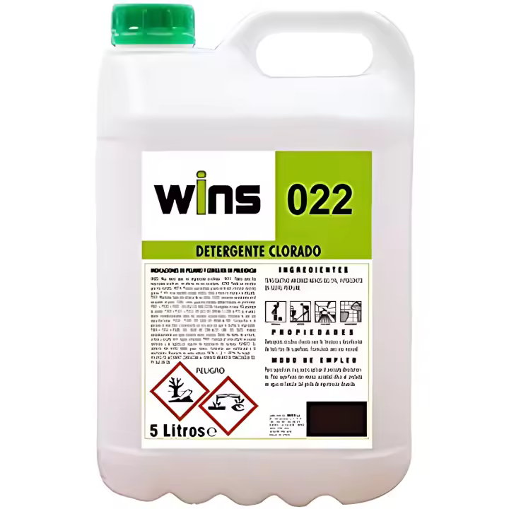 Vinfer detergente alcalino clorado wins 022 garrafa 5l incoloro - 1