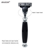 iRAZOR Cabezal De Aparato De Afeitar Mach 3 3 Capas Conector Para DIY Principiantes Afeitadora Manual Adaptador De Hojas De Afeitar Diámetro 6mm 1pc - details 5