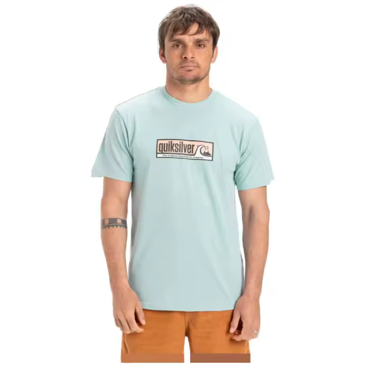 Camiseta de Manga Corta Quiksilver Evo Endless Type para hombre en color azul - 1