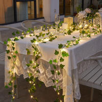Luces De LED En Hojas Artificiales Para Decoración De Navidad Y Bodas Guirnalda Para Jardín Patio Fiesta Exterior Del Hogar - details 4