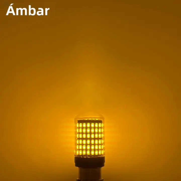 2pcs Lámparas LED CanBus 144smd 1156 BA15S P21W BAU15S PY21W 7440 W21W P21/5W 1157 BAY15D 7443 3157 Para Señal De Luces De Volteo - 1