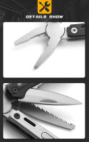 Multiherramienta Maarten 9-en-1 Con Cuchillo De Bolsillo De Acero Inoxidable Herramienta Móvil De Sobrevivencia Con Destornillador Y Aretes - details 3