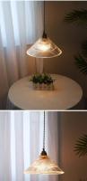 Lámpara Colgante De Vidrio Transparente LED Moderna Con Cordón Ajustable Hasta 150cm Para Decoración De Sala De Estar Y Dormitorio - details 6