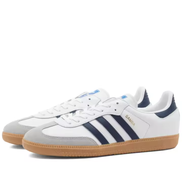 Adidas Samba OG IF3814 Cloud White / Night Indigo / Gum - 1