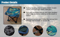 Taburete De Camping Plegable Portátil Y Ligero Para Pesca Senderismo Jardinado Y Playa Silla Small Para Exteriores Modernas - details 1