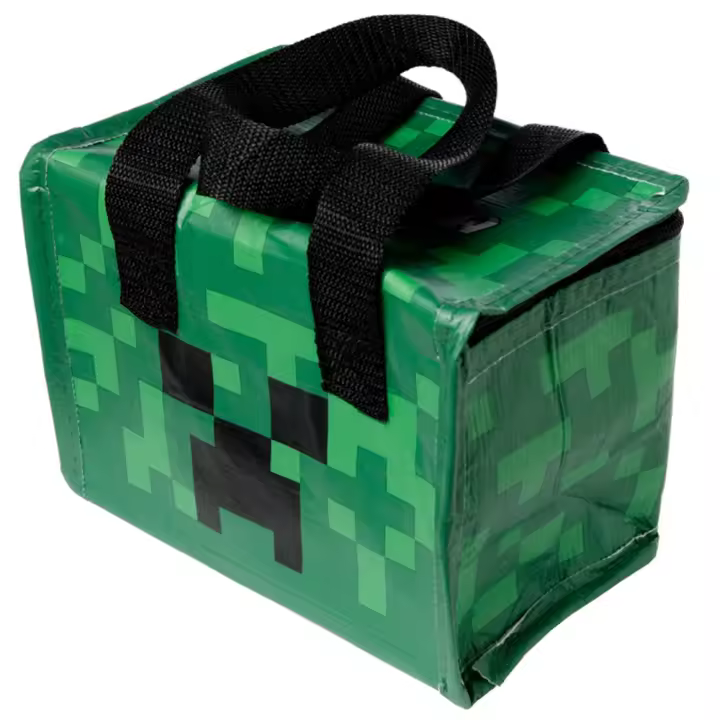 BOLSA COMIDA TÉRMICA CREEPER MINECRAFT 16X21CM - 1