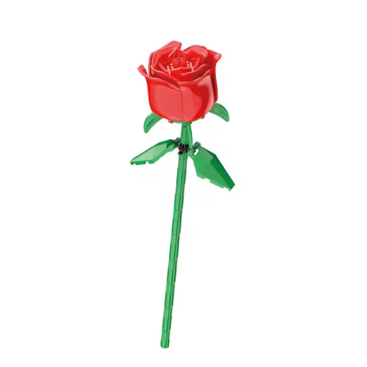 Modelo De Rosa Creativo Para Decoración De Hogar Y Jardín Juguete Educativo Para Niñas Y Niños Material Plástico Regalo Ideal Para Año Nuevo 2024 - 1