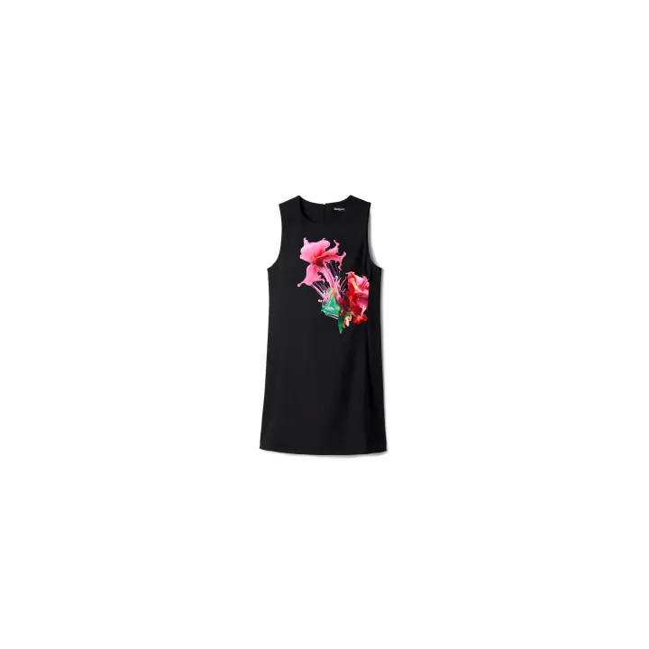 Desigual - Vestido Phoenix - Corto - Estampado Flores - Tirantes - 1