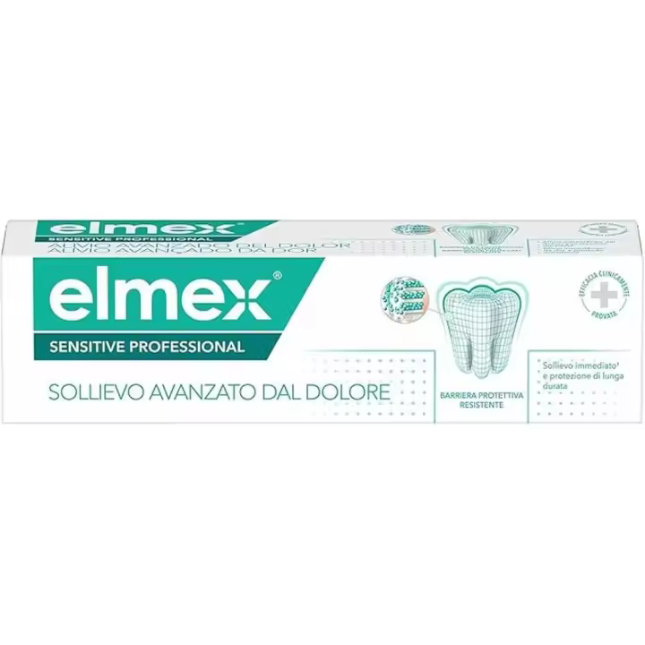 Elmex Pasta de Dientes Sensitive con Fluoruro de Amina 75ml | 24 Horas de Protección | Fortalece los Dientes | Elimina la Placa y Limpia Suavemente - 1