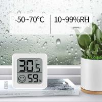 4pcs Termómetro Higrómetro Digital Individuales Monitoreo Electrónico De Temperatura Y Humedad Para Interior Y Exterior Ideal Para Habitaciones Bebés - details 0