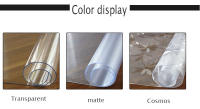 Mantel De PVC Transparente 1.0mm Impermeable Y Resistente Al Aceite Con Patrón De Cocina Cubierta Protectora Para La Mesa Suave Y Transparente Para Uso En Hogar Hotel Boda Y Banquetes - details 1