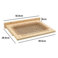 Cama Para Gato De Muro En Hamaca Para Grandes Gatos O Gatitos Muebles Con Alas Y Perches De Cuerda De Sisal Y Madera Para Saltar De PETRAVEL - details 4