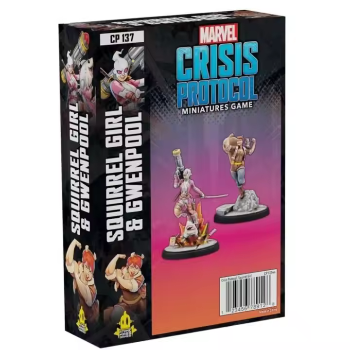 MARVEL CRISIS PROTOCOL: SQUIRREL GIRL & GWENPOOL  MCP  (INGLÉS) - ASMODEE - 1