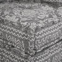 Puf modular vidaXL gris claro 70x70x54 tela - details 4