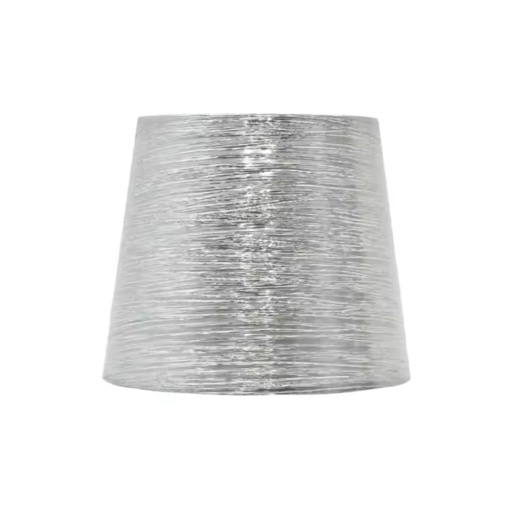 Fabrilamp - Pantalla Nova E27 40dx20dx28htejido Plata Brillo - 1