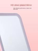 Espejo De Maquillaje Con Pantalla Táctil LED Plegable Y 3 Modos De Luz Recargable Por USB Color Cosmético Herramientas De Belleza - details 2