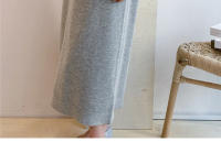 Vestido Largo De Mujer Otoño Invierno 2024 Nueva Vuelta Suéter Tejido Suéter Maxi De Cashmere Estilo Coreano Elegante - details 20