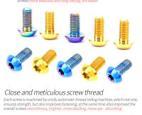 Juego De 12 Piezas De Tornillos De Disco De Títere M5*10mm T25 Para Bicicleta De Carretera Y MTB Ultraligeros Avid Sram - details 10