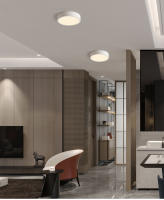 Lámpara De Techo Redonda Moderna LED 220V 8W/16W/22W/30W Para Sala De Estar Dormitorio Cocina Iluminación Aluminio Blanco - details 2