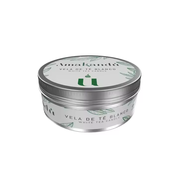 Amakandu-Velas Naturales y Veganas _Cera de Soja_con plantas y flores_Perfumadas para Regalo, Aromaterapia Relajante, iluminar veladas_packaging de aluminio_no plástico_mecha sin humo_170 GR - 1