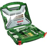 Bosch Maletín X-Line con 103 unidades para taladrar y atornillar (para madera, piedra y metal, accesorios para taladro atornillador), Color Verde - details 0