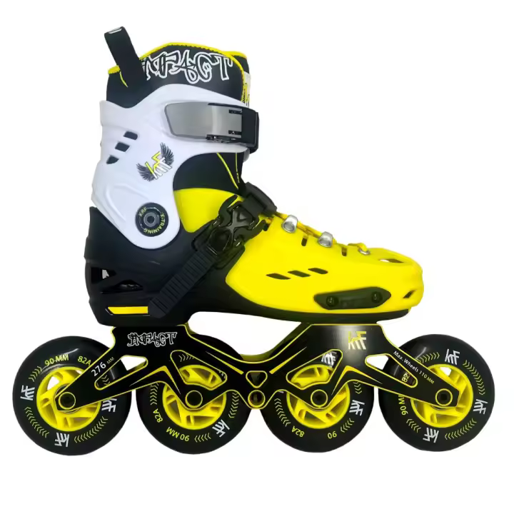 KRF The New Urban Concept Patin 4 Ruedas de 90 mm Freeskate Impact  Amarillo - 1