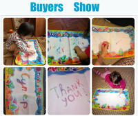 Coolplay Alfombra De Dibujo Con Tema Animal Arcoíris Y 2 Bolígrafos Matriz De Agua Regalo De Navidad Para Niños Libro De Colores - details 0