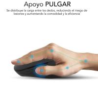 Ratón Ergonómico Inalámbrico por Bluetooth/ 2.4GHz Subblim Curve Ergo Dual Battery/ Batería recargable/ Hasta 1600 DPI - details 4