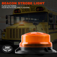 Luz De Advertencia Estroboscópica LED Para Emergencias En Coche Base Magnética Amarilla Azul Roja Mini Policia Flashing Beacon 12V 24V - details 0
