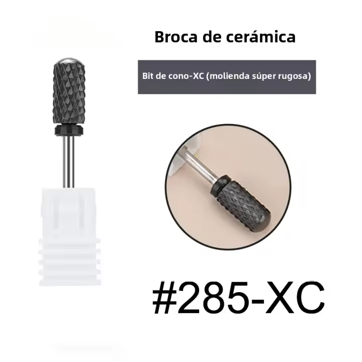Cabezal De Martillo Para Uñas De Cerámica Negra 1 Pieza Accesorio Para Archidrill Eliminación De Acrílico Y Manicura - 1