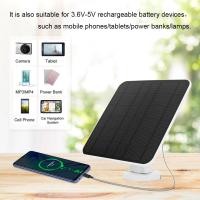 Panel Solar 5V 30W Para Carga De Cámara De Seguridad Eufycam 3/3C/2/2C/2 pro Cable De Carga Micro USB & Type-C Longitud 9.8Ft Material Silicio Monocrómico - details 2