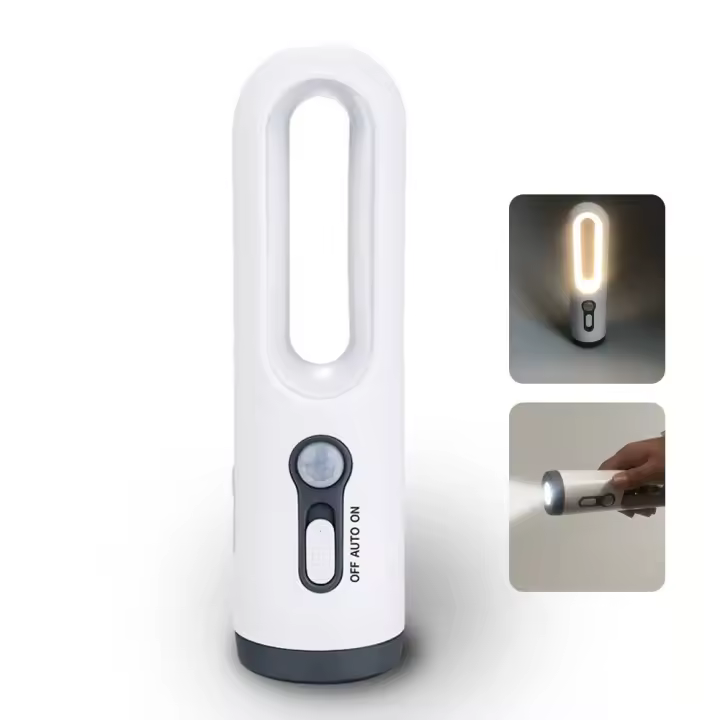 Luz Nocturna Sensor De Movimiento LED 2 En 1 Linterna Portátil Con Sensor De Atardecer a Medianoche Para Dormitorio Baño Lectura Camping - 1