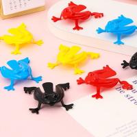 10/20Pcs Juguetes De Rana Saltarina En Color Sólido Juguete De Plástico Para Juego Familiar Y Alivio Del Estrés Regalo De Cumpleaños Para Niños - details 12