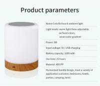 Lámpara De Mesa Recargable USB Para Decoración De Habitaciones Luz Nocturna Para Niños Regalos Luz De Camping Con Base Tridimensional Control Táctil Moderna Para Dormitorio - details 8