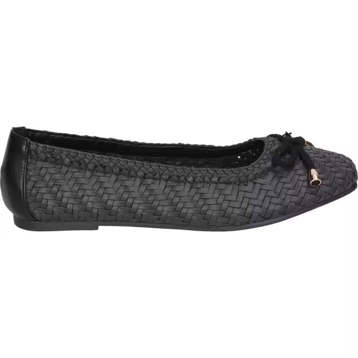 D´ANGELA |Zapatos D´Angela para mujer DHA26056-M manoletinas moda joven color negro con lazo - 1