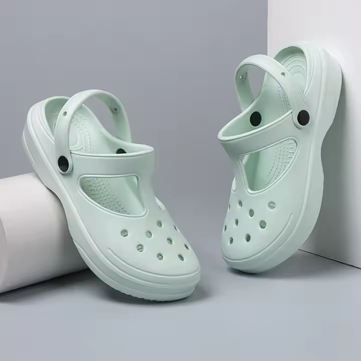 Bebealy Sandalias De Playa Para Mujer Zapatos De EVA Impermeables Y Antideslizantes Clásicos Con Suela Gruesa Moda Verano - 1