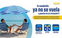 Pincho Sombrilla Playa Grande 240 Cm, Antiviento Hasta 35Km/H, Proteccion UV 50, Tubo Aluminio, 16 Varillas Fibra Vidrio, Palo Reclinable, Sombrilla Plegable Playa, Ligera, Con Bolsa Transporte - details 2