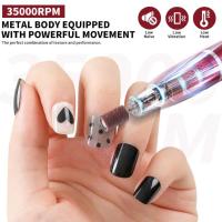 Perforadora Eléctrica Para Uñas Profesionales Con Bits De Amoladora Polvo De Uñas Eliminación De Callos Y Amoladora De Arte Sandía De Manicura - details 3