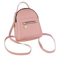 Mochila De Moda Para Mujer Mini Soft Touch Multifuncional Pequeña Bolso De Hombro Para Damas Y Niñas Color Negro - details 8