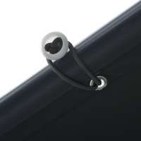 vidaXL Carpa acero y tela gris antracita 3x3 m - details 5