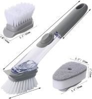 3 en 1 with Dispensador de limpieza, with 3 esponjas de limpieza y un Cuchillo de reposición para ollas y Platos (GRIs) - details 0