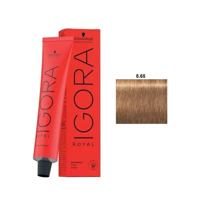 Tinte Igora Royal / Schwarzkopf - 8.65 Rubio Claro Chocolate Dorado - 1