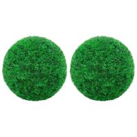 vidaXL Bolas de Boj Artificial Adorno Floral Planta Jardinera Maceta Dimensiones 12 cm (4 unidades),  22 cm (2 unidades),  27 cm (2 unidades) y mas - details 4