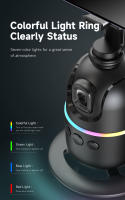 Soporte De Teléfono Con Seguimiento Facial Automático TOKQI-P03 Gimbal Inteligente 360° Rotación Para Smartphone Y Cámara De Acción Ideal Para Vlogs - details 9