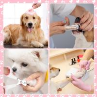 Set De Cepillado Para Perros De 8 Piezas Con Afeitadora Para Uñas Y Pétalos De Piedra Natural Cepillo De Baño Para Mascotas Herramienta De Aseo Para Perros - details 2