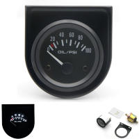 Gauge De Agua Y Aceite Negro 52MM Para Coche Con Soporte De Pod Holder Medidor De Nivel De Combustible Y Presión De Aceite - details 3