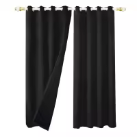 Cortinas De Blackout Tejidas 100% Gruesas Para Invierno Con Anillas Listas Para Instalar Para Sala De Estar Dormitorio Decoración Y Aislamiento De Luz - details 8
